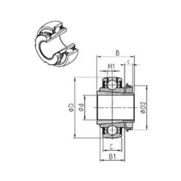 підшипник UK206+H-14 SNR