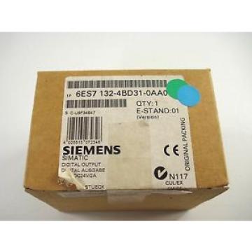 Original SKF Rolling Bearings Siemens 6ES7 132-4BD31-0AA0 -NEW- ; ET200S, 5 x 4DO, 24V  2A