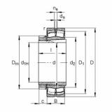 roulements 22332-E1-K-T41A + H2332 FAG