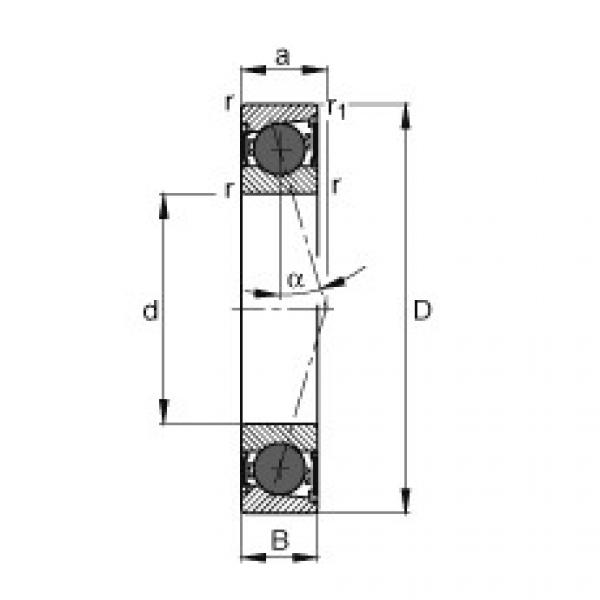 FAG Spindellager - HCB7206-C-2RSD-T-P4S #1 image