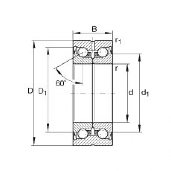 FAG Axial-Schr&auml;gkugellager - ZKLN3062-2RS-PE #1 image