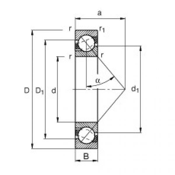 roulements 71810-B-TVH FAG #1 image