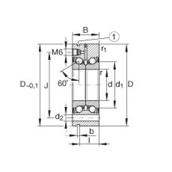 FAG Axial-Schr&auml;gkugellager - ZKLF3080-2RS-PE #1 image