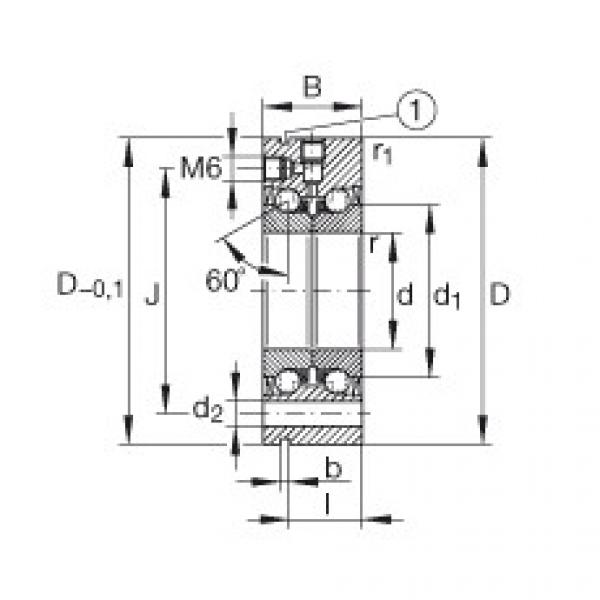 FAG Axial-Schr&auml;gkugellager - ZKLF30100-2RS-XL #1 image