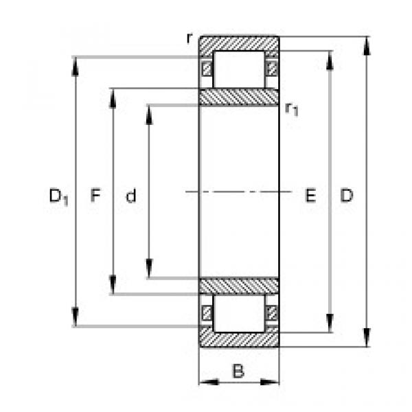 FAG Zylinderrollenlager - NU406-XL-M1 #1 image