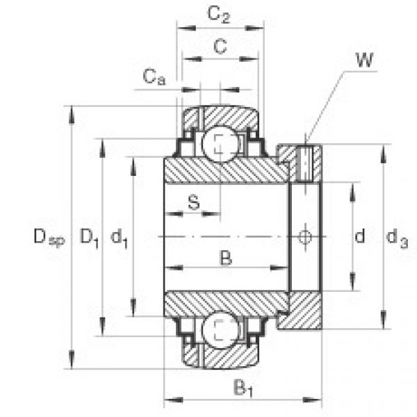 Bantalan GE30-KRR-B-FA125.5 INA #1 image