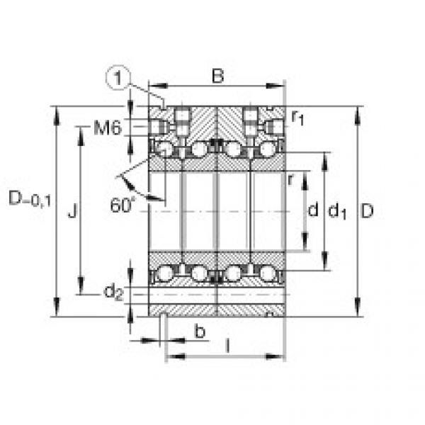 FAG Axial-Schr&auml;gkugellager - ZKLF3080-2RS-2AP-XL #1 image