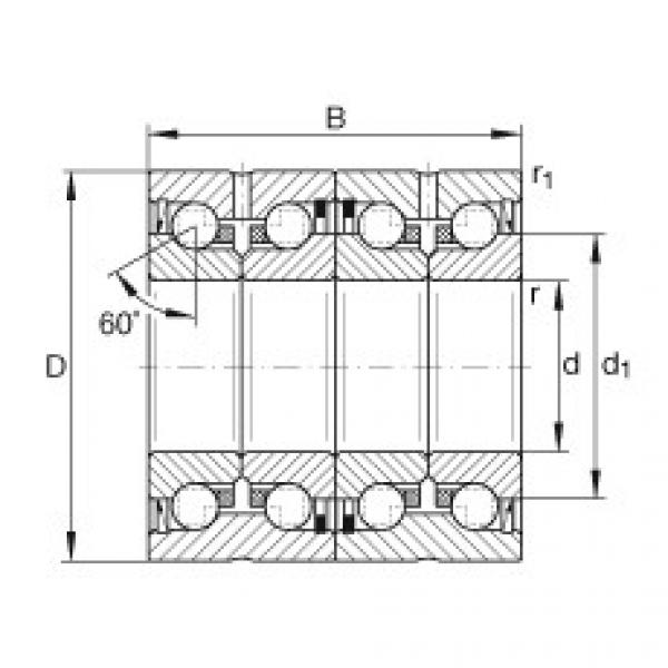 FAG Axial-Schr&auml;gkugellager - ZKLN3062-2RS-2AP-XL #1 image