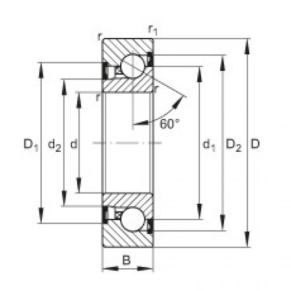 FAG Axial-Schr&auml;gkugellager - BSB3062-2Z-SU #1 image