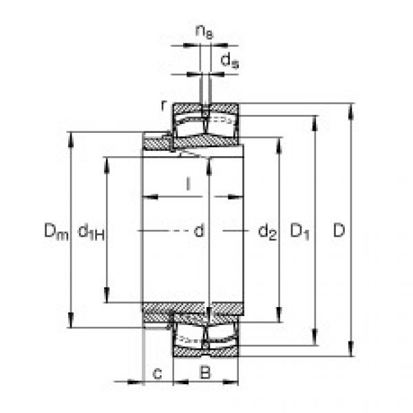 roulements 22332-E1-K-T41A + H2332 FAG #1 image