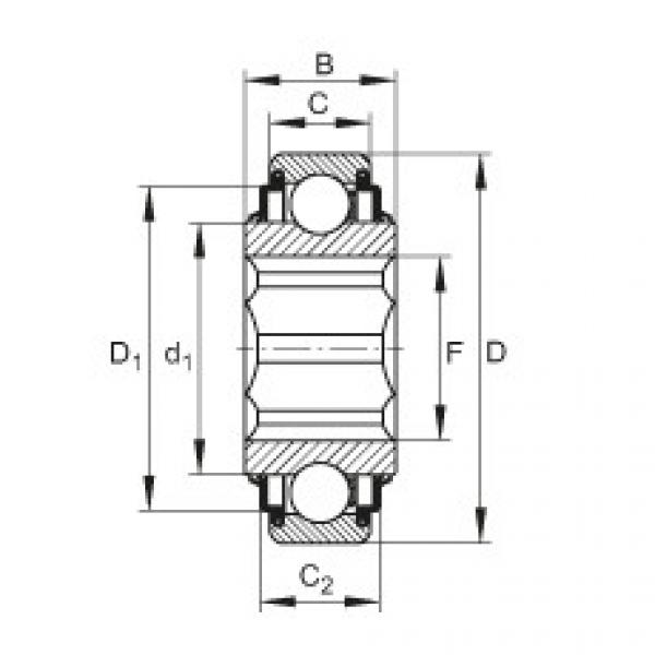 FAG Einstell-Rillenkugellager - SK104-207-KRR-L402/70-AH12 #1 image