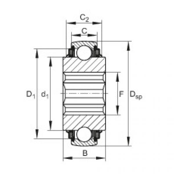 FAG Einstell-Rillenkugellager - SK104-207-KTT-B-L402/70 #1 image