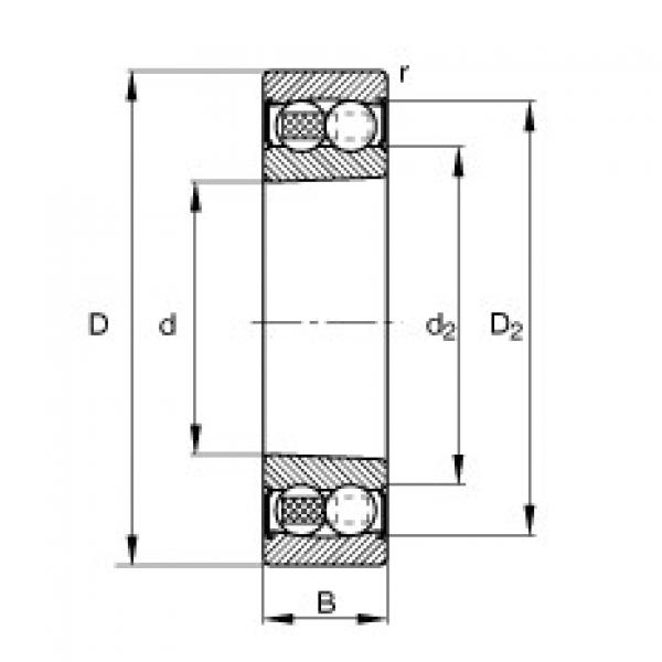 FAG Pendelkugellager - 2206-K-2RS-TVH-C3 #1 image