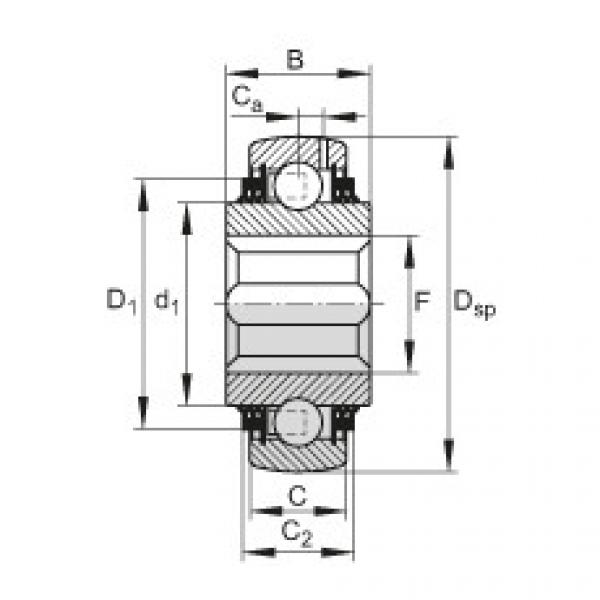 FAG Einstell-Rillenkugellager - GVKE30-211-KTT-B-AS2/V #1 image