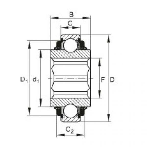 FAG Einstell-Rillenkugellager - SK104-208-KTT-L402/70-AH10 #1 image