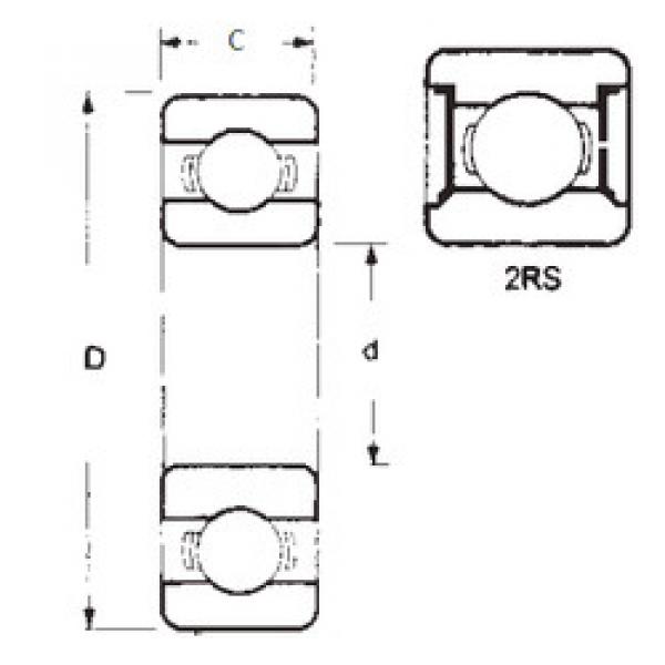 підшипник 6312-2RS FBJ #1 image