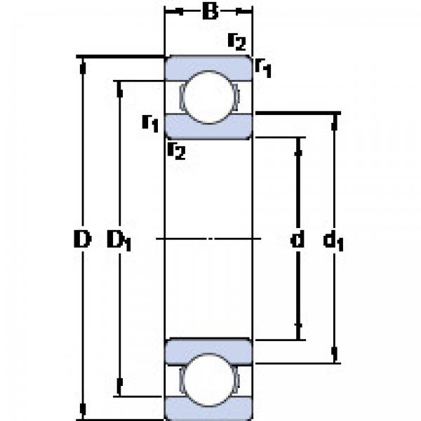 المحامل 61876 MA SKF #1 image