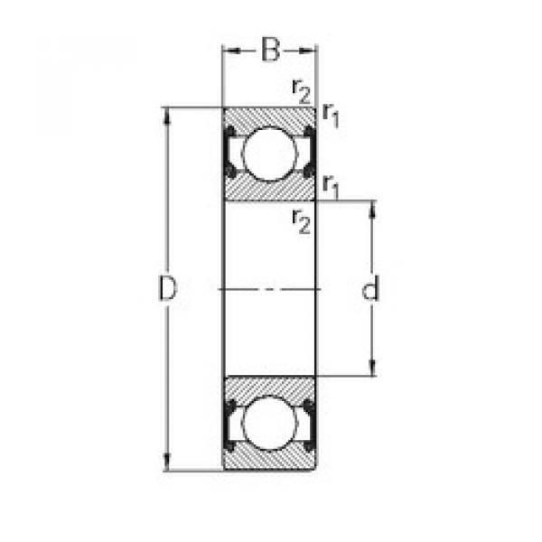 Bantalan 6012-2RS2 NKE #1 image