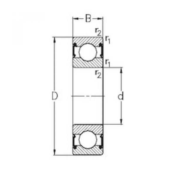 Bantalan 6010-RS2 NKE #1 image