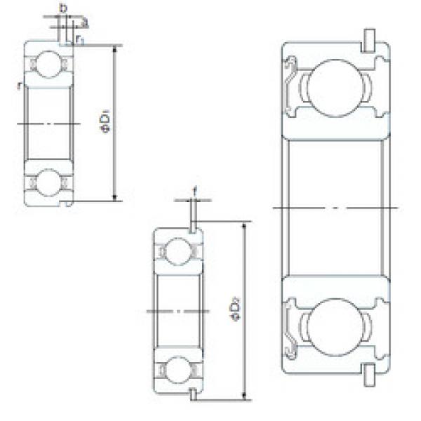 підшипник 6311ZENR NACHI #1 image