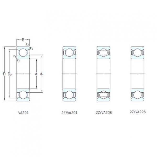 Bantalan 6011-2Z/VA201 SKF #1 image