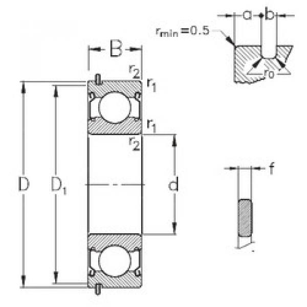 Bantalan 6011-2Z-NR NKE #1 image