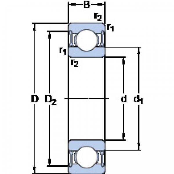 المحامل 61821-2RZ SKF #1 image