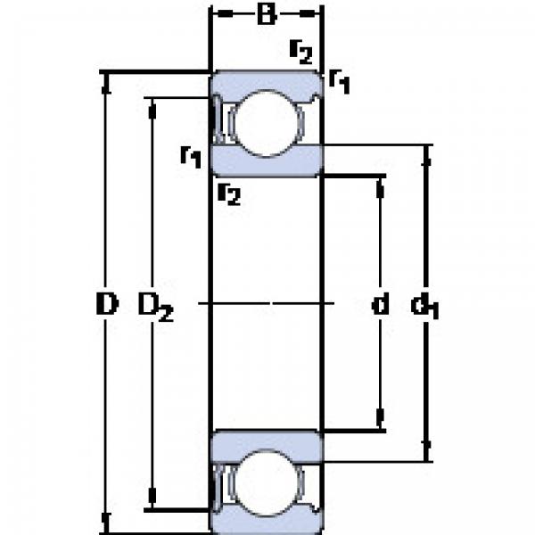 підшипник 6311-RS1 SKF #1 image