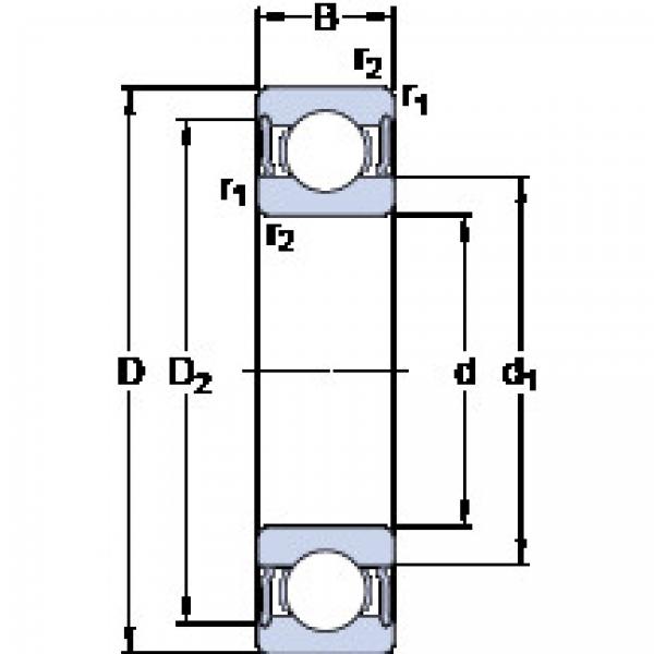 المحامل 61812-2RS1 SKF #1 image