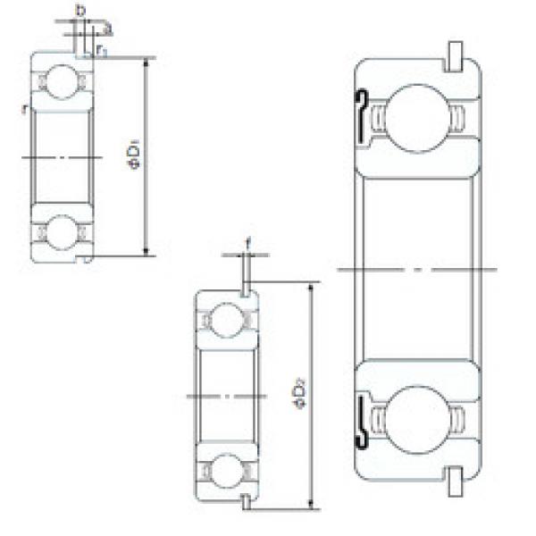 підшипник 6316ZNR NACHI #1 image