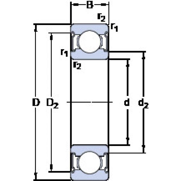 Bantalan D/W R6-2Z SKF #1 image