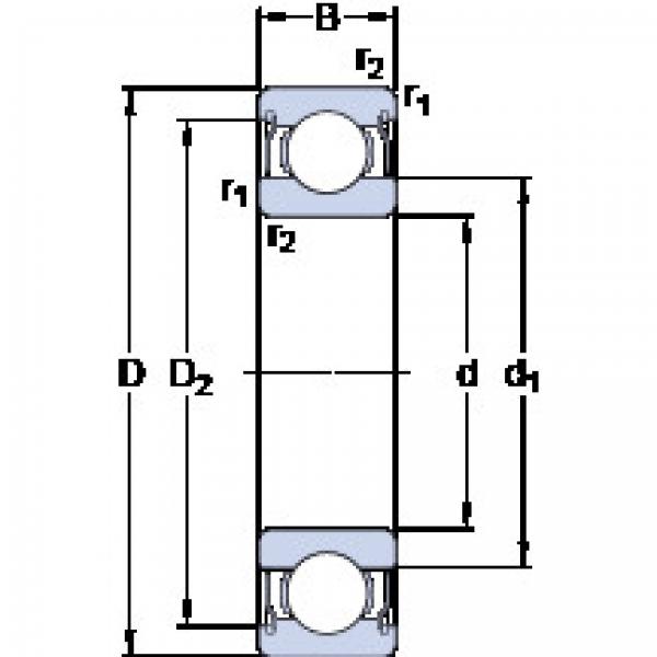 Bantalan D/W R1-4-2ZS SKF #1 image