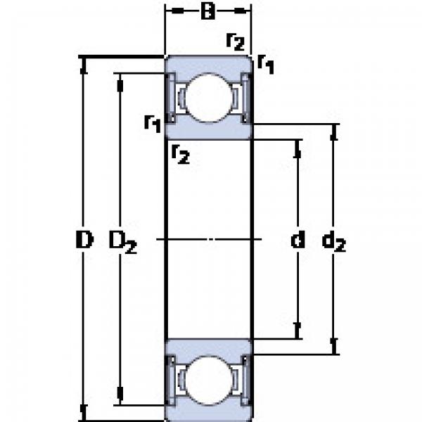 Bantalan D/W R8-2RS1 SKF #1 image