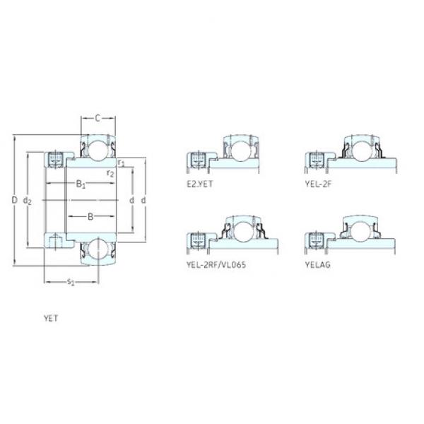 Bantalan E2.YET205-100 SKF #1 image