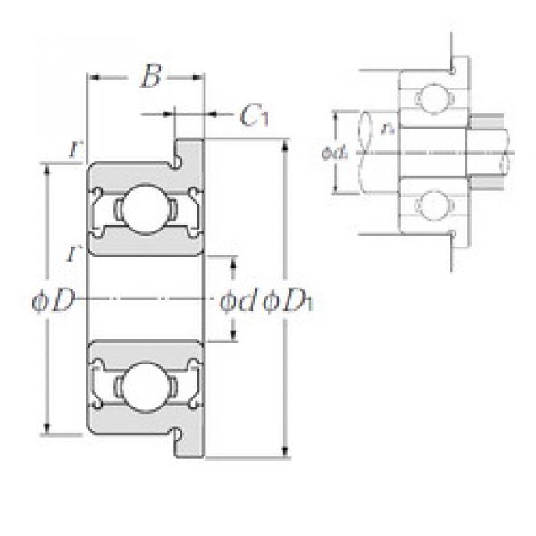 Bantalan FL605ZZ NTN #1 image