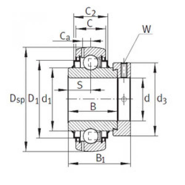 المحامل GE60-KRR-B-FA164 INA #1 image