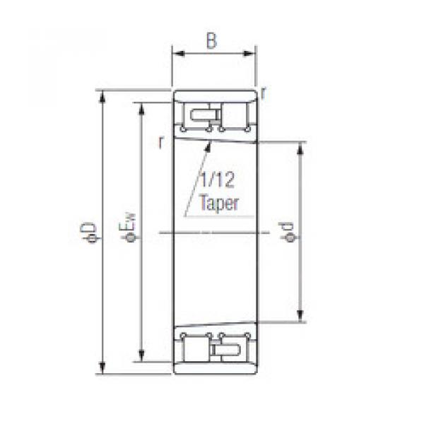 Rolamento NN3011K NACHI #1 image