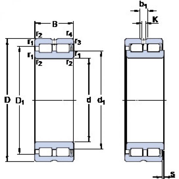 Rolamento NNCF 4844 CV SKF #1 image