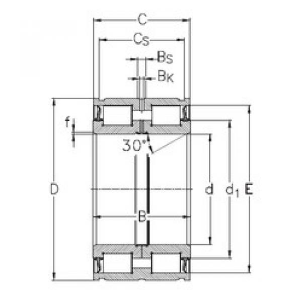 Rolamento NNF5007-2LS-V NKE #1 image