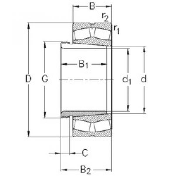 Подшипник 24136-K30-MB-W33+AH24136 NKE #1 image