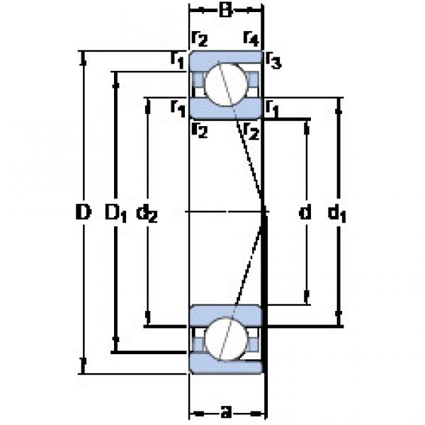 roulements 7026 CD/P4A SKF #1 image