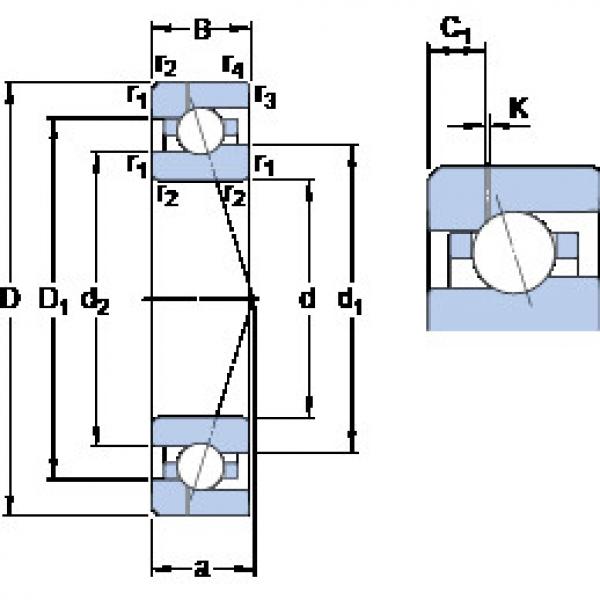 roulements 7020 CE/P4AH1 SKF #1 image