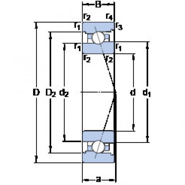 roulements 7024 ACB/P4A SKF #1 image