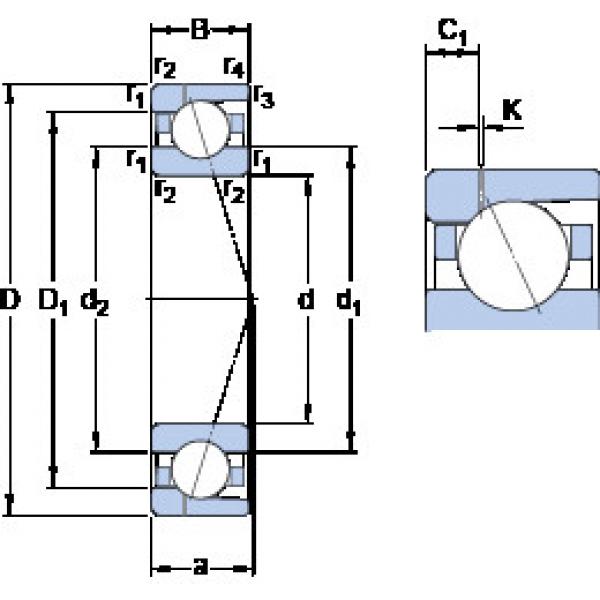 roulements 7036 ACD/HCP4AH1 SKF #1 image