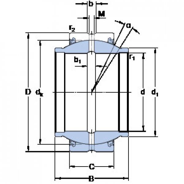 ตลับลูกปืน GEZM 100 ES-2LS SKF #1 image