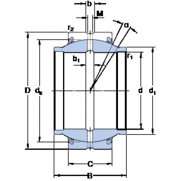 ตลับลูกปืน GEZM 108 ES-2RS SKF #1 image