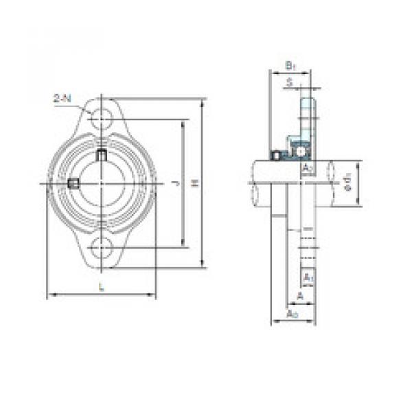 підшипник UFL001 NACHI #1 image