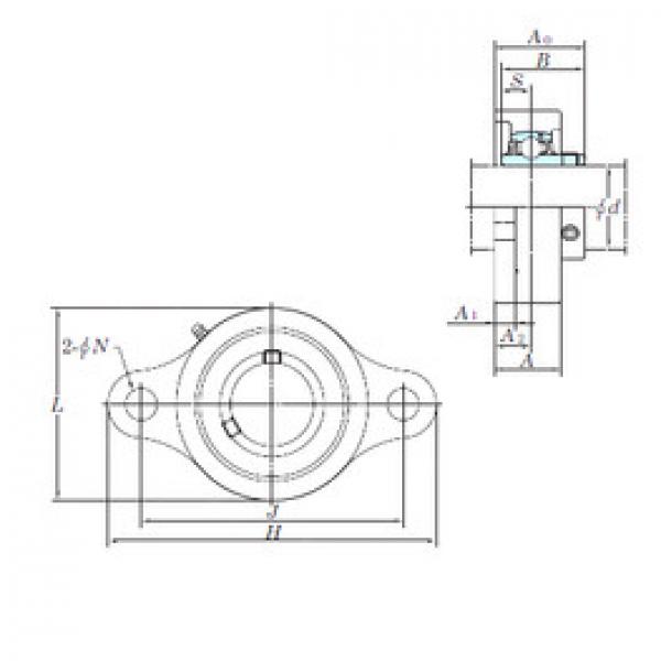 Bantalan UCSFL204H1S6 KOYO #1 image