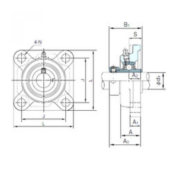 підшипник UGF205 NACHI #1 image