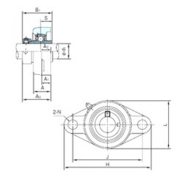 підшипник UGFL205 NACHI #1 image